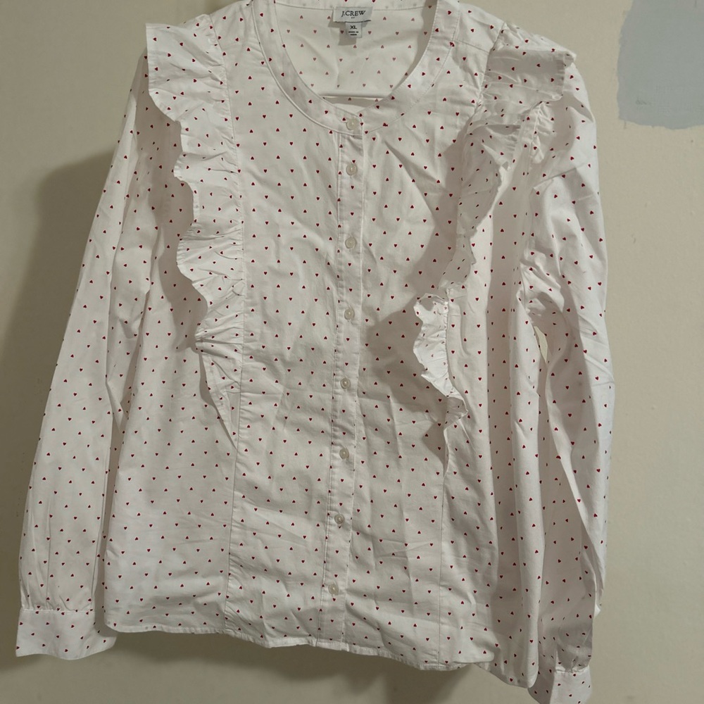 J. Crew Heart Blouse